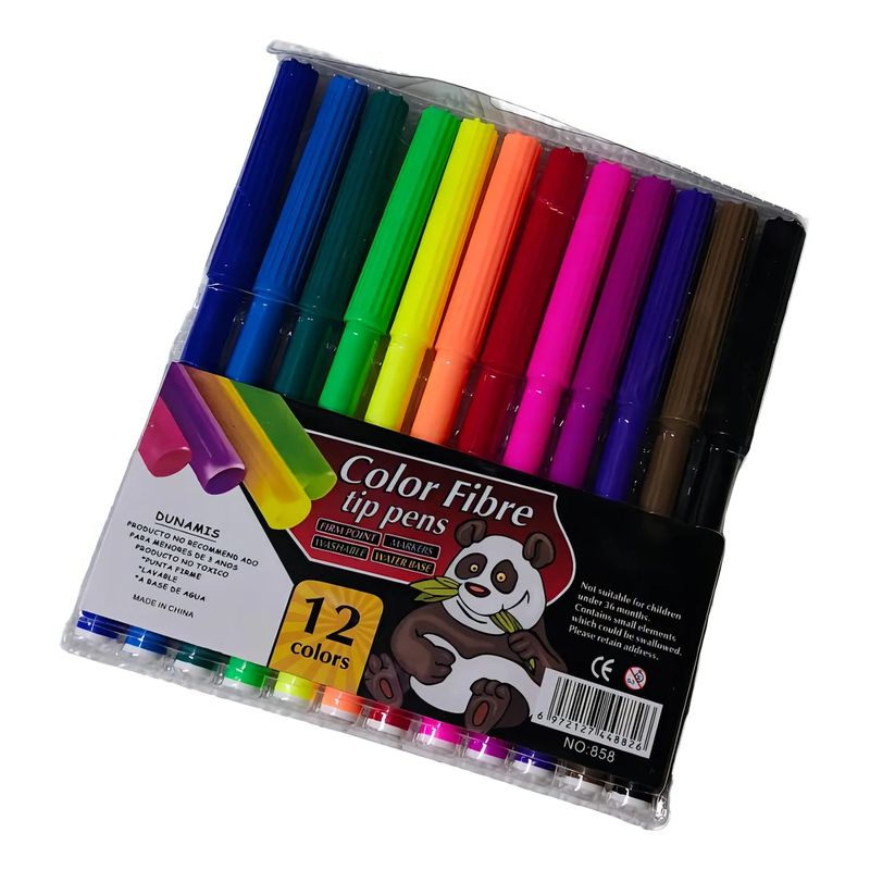 GENERICO - Lápices Colores 12 Unidades Por Pack Trazo Multicolor
