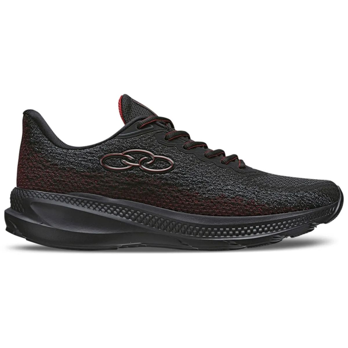 OLYMPIKUS - Zapatilla Hombre Urano 2 Negro/Rojo
