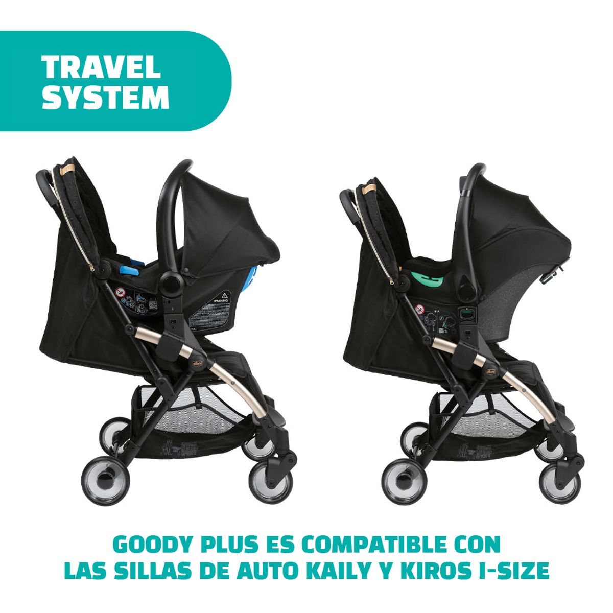 CHICCO - Coche Compacto Chicco Cierre de un Toque Goody Plus Map