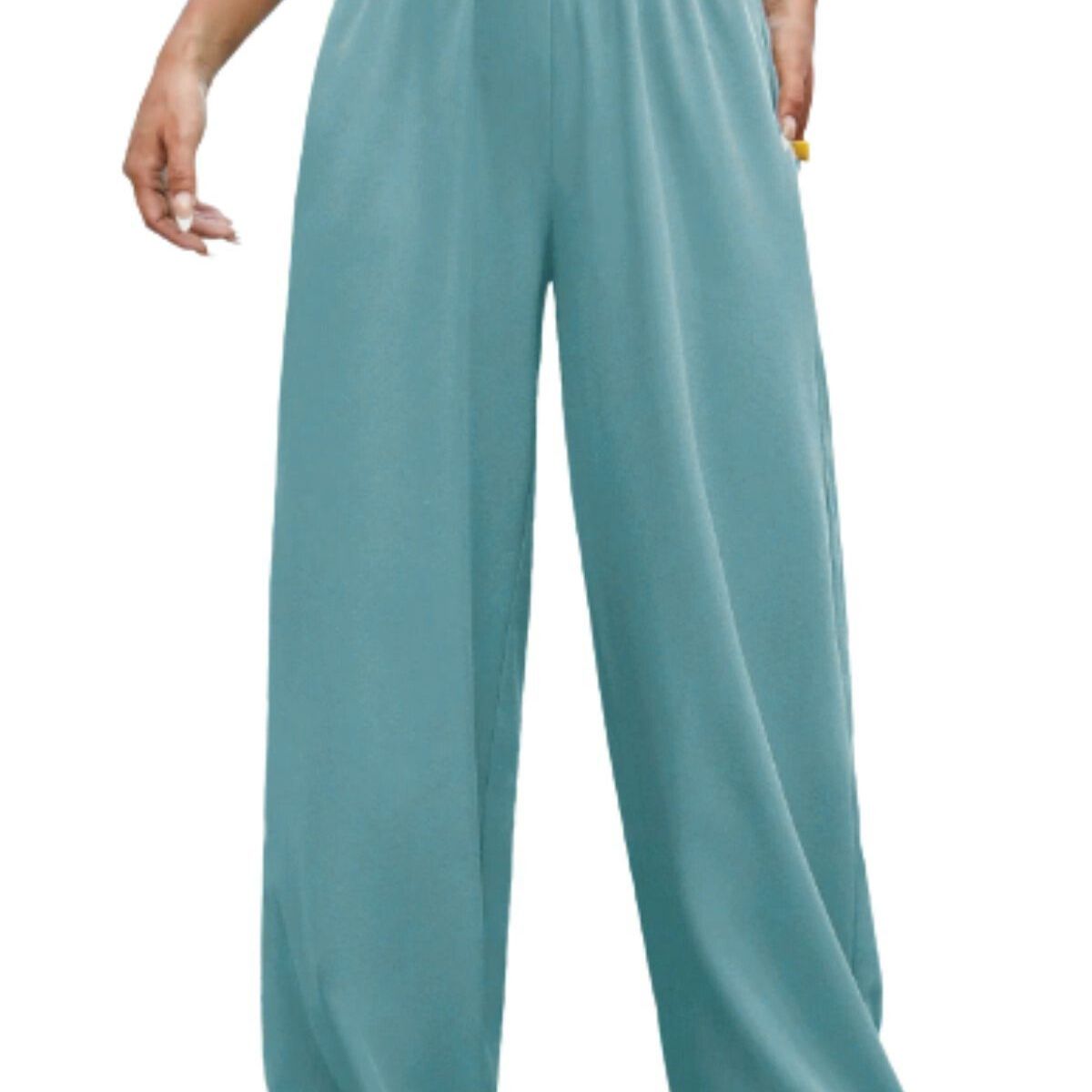 LOOK SHOP - Pantalón Palazzo Casual Sueltos. Pierna Ancha Recta. Verano 461