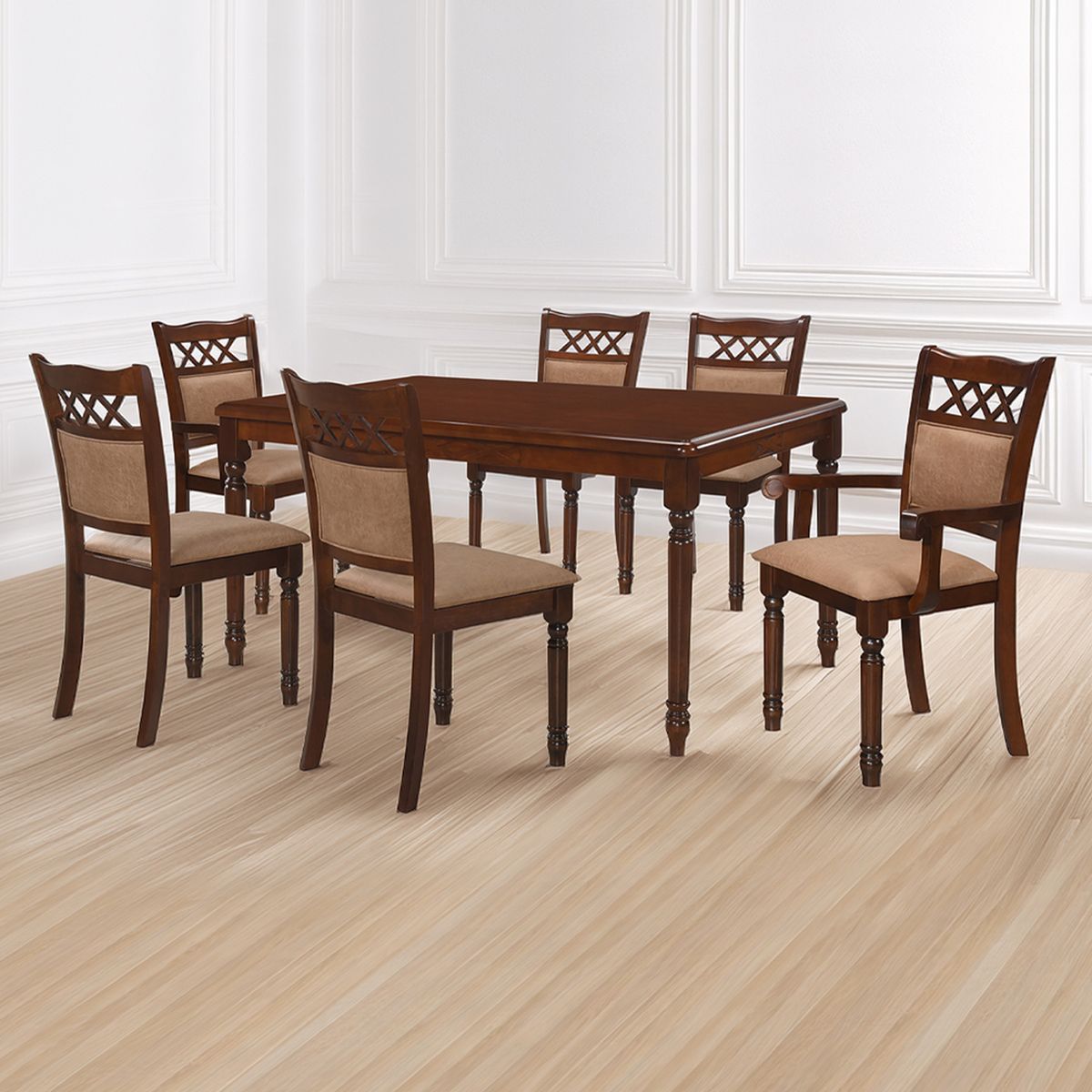 WDS HOME - Juego de Comedor Mallorca 4 Sillas 2 Sitiales