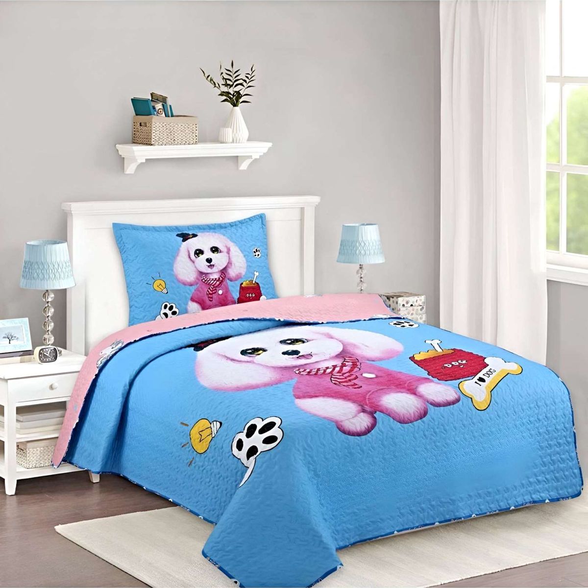 GENERICO - CUBRECAMA QUILT DE VERANO PLAZA Y MEDIA A2