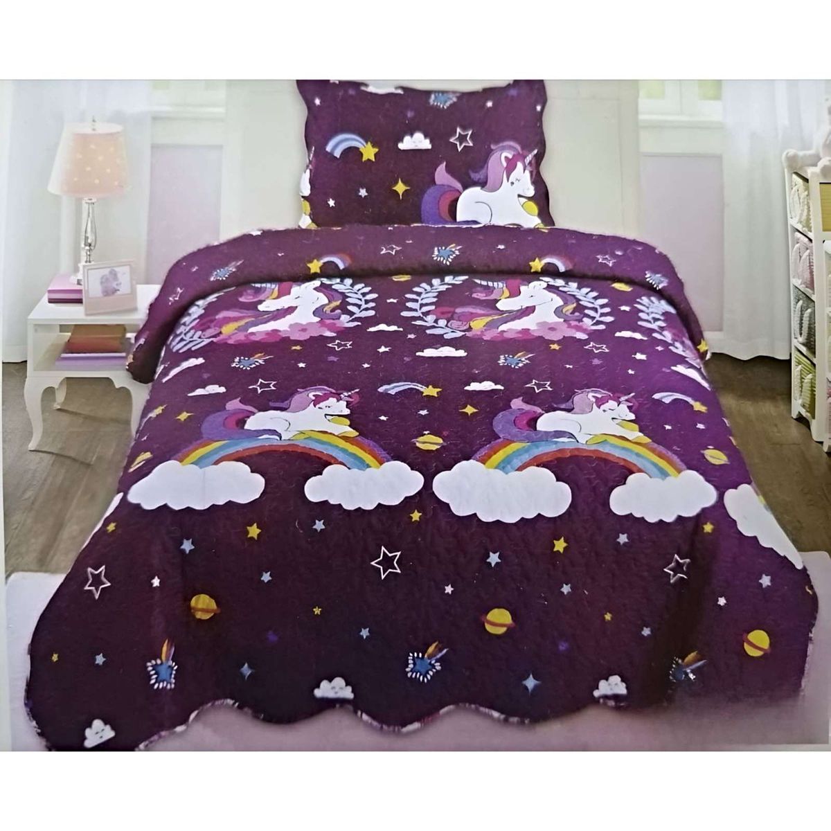 GENERICO - CUBRECAMA QUILT DE VERANO PLAZA Y MEDIA A7