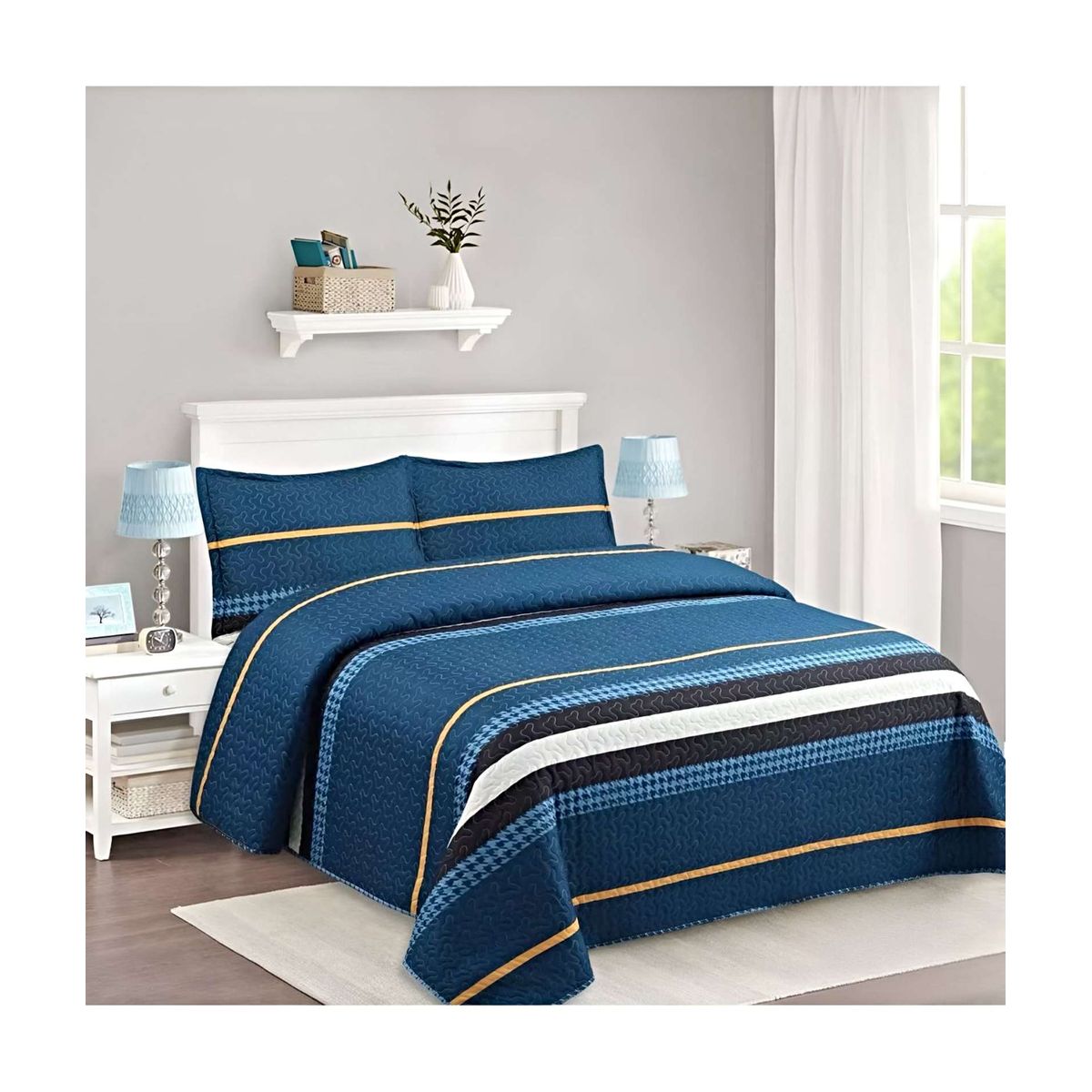 GENERICO - CUBRECAMA QUILT DE VERANO PLAZA Y MEDIA A21