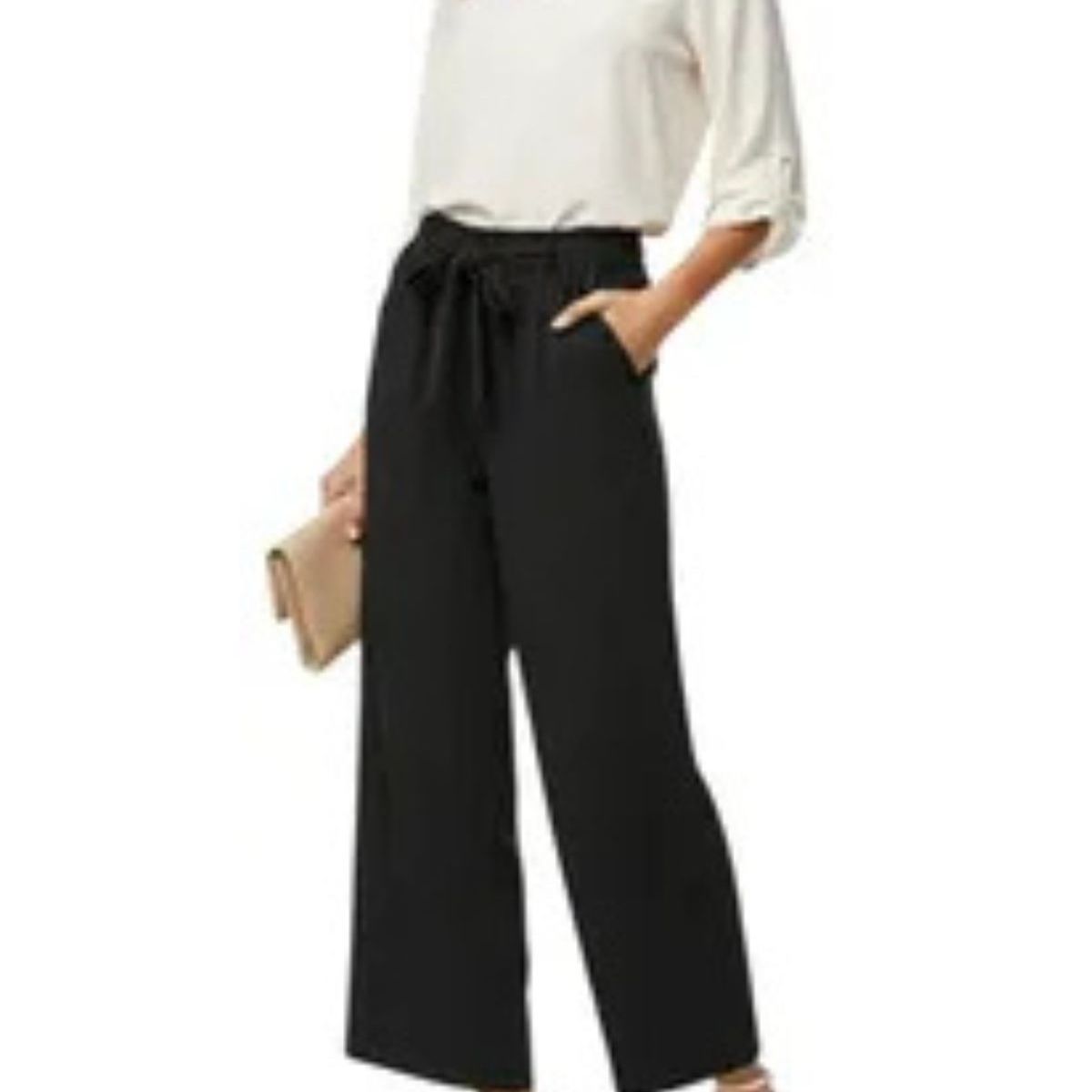 LOOK SHOP - Pantalón Palazzo Casual Sueltos. Pierna Ancha Recta. Verano 461