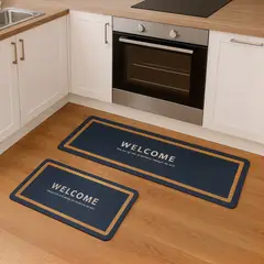 GENERICO - Set 2 Alfombra Antideslizante Cocina super absorbentes