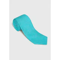 TRIAL - Corbata Hombre Formal Lino Liso Travel Azul
