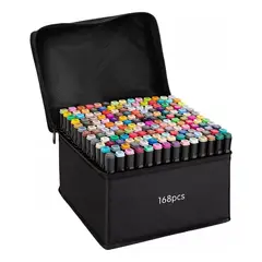 GENERICO - Set De 168 Plumones Doble Punta Para Creatividad Y Diseño