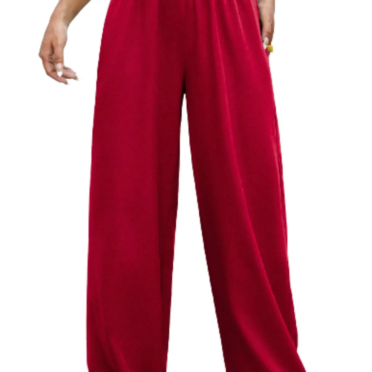 LOOK SHOP - Pantalón Palazzo Casual Sueltos. Pierna Ancha Recta. Verano 461