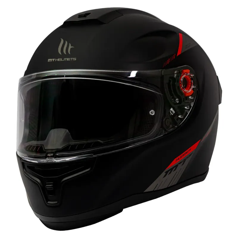 MT - Casco Para Moto MT Hummer Solid  Negro Mate Incluye Pantalla Dark