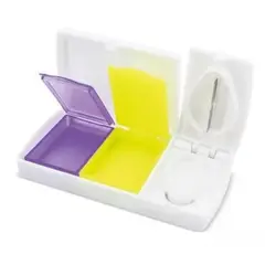 ONEDER - Pastillero Con Cortador y Dosificador De Pastillas