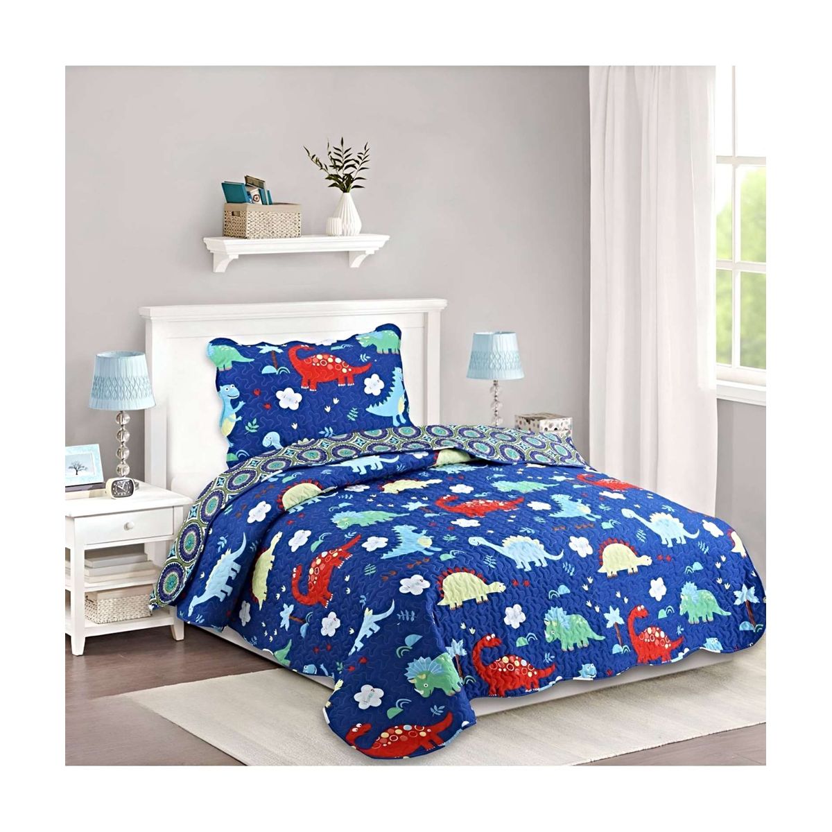 GENERICO - CUBRECAMA QUILT DE VERANO PLAZA Y MEDIA A1