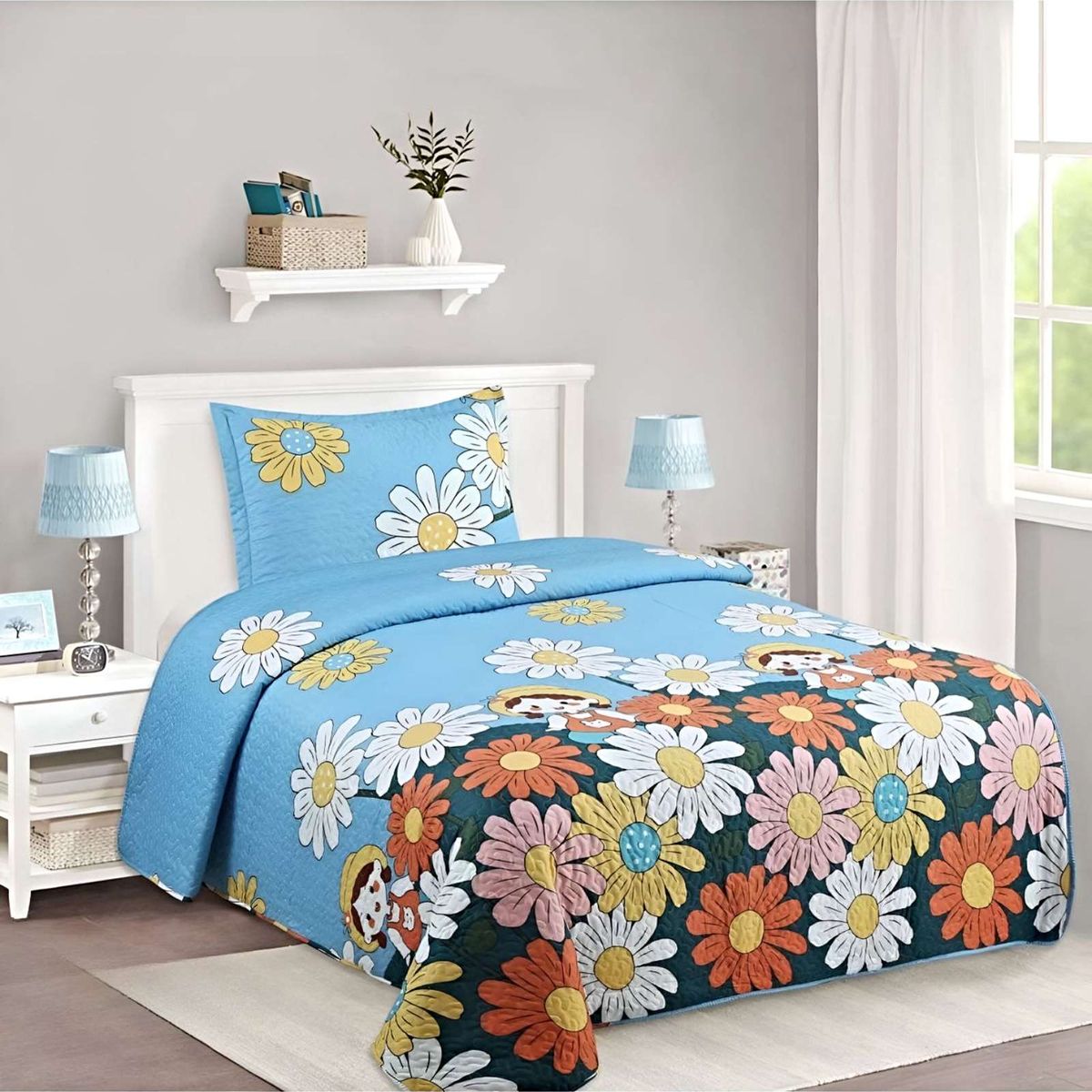 GENERICO - CUBRECAMA QUILT DE VERANO PLAZA Y MEDIA A17