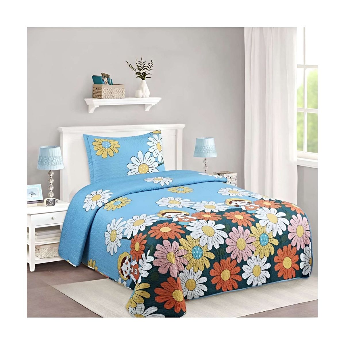 GENERICO - CUBRECAMA QUILT DE VERANO PLAZA Y MEDIA A17