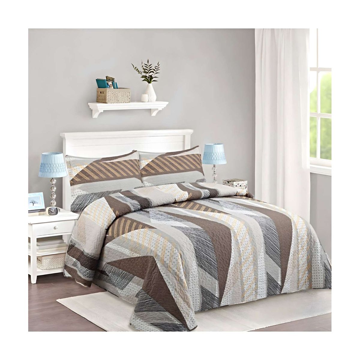 GENERICO - CUBRECAMA QUILT DE VERANO 2 PLAZAS A27