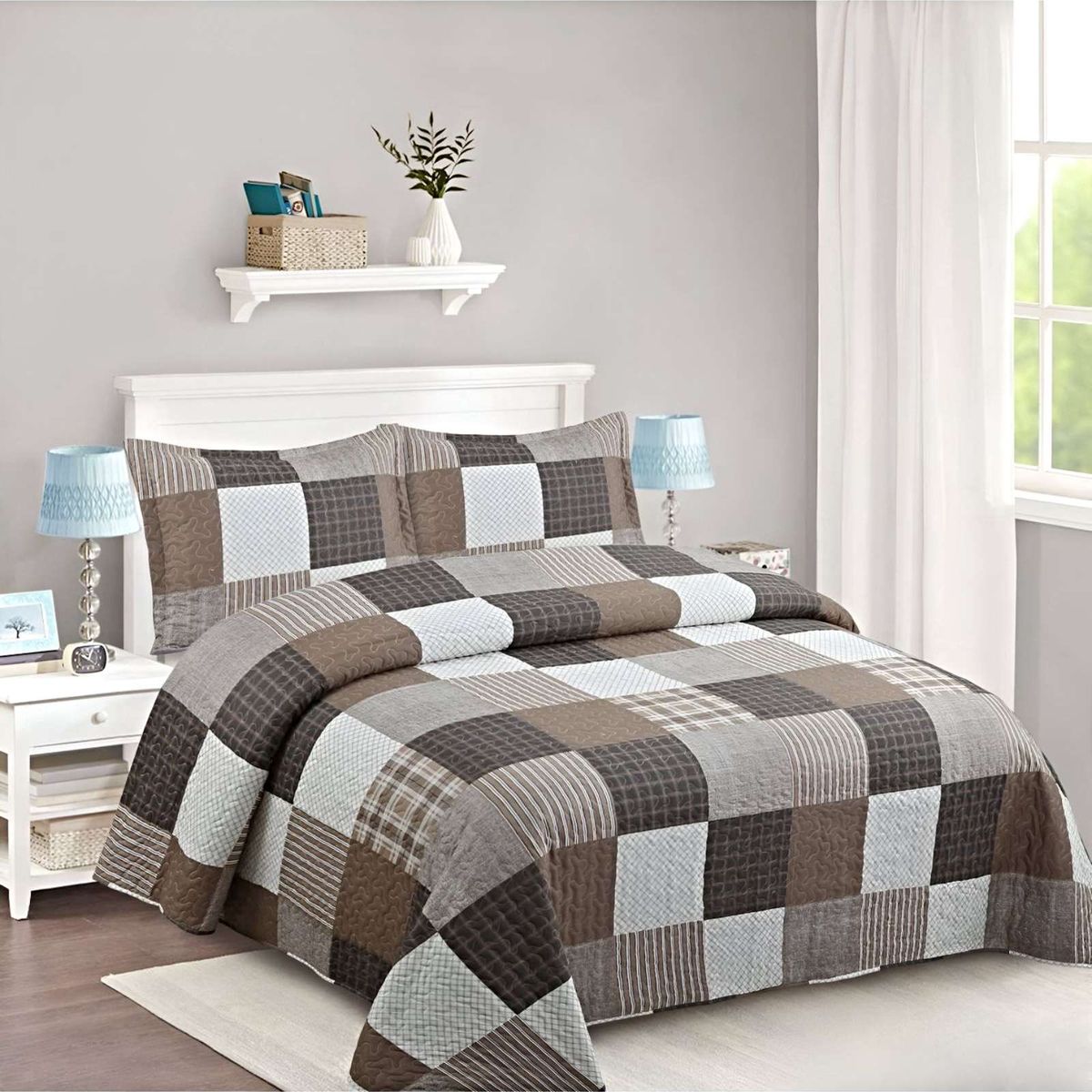 GENERICO - CUBRECAMA QUILT VERANO KING-SUPER KING A3