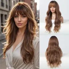 LUXURYJOYAS - Peluca De Encaje Pelo Natural 100 Rubio Caramelo Ondulada