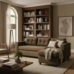 FLOBAL - Sofá Seccional 4 Cuerpos Derecho - Tela Repelente a Líquidos