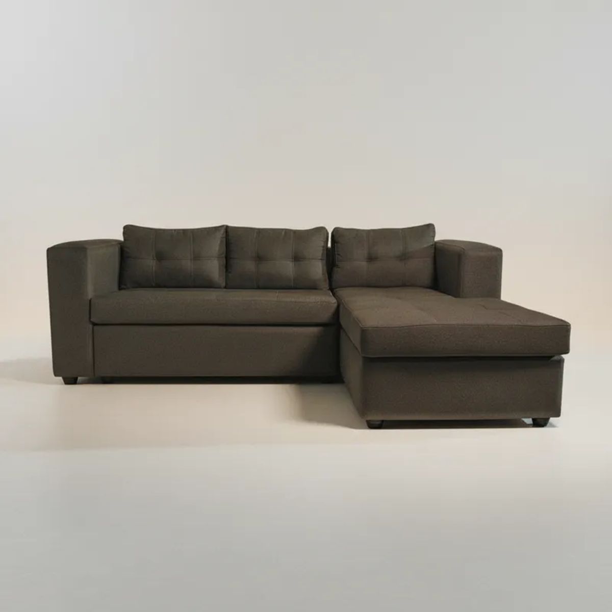 FLOBAL - Sofá Seccional 4 Cuerpos Derecho - Tela Repelente a Líquidos