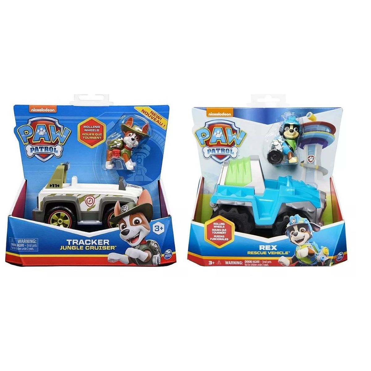 PAW PATROL - Pack Vehículo Básico Paw Patrol Tracker + Rex