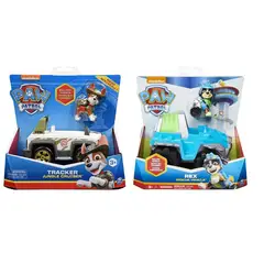 PAW PATROL - Pack Vehículo Básico Tracker + Rex