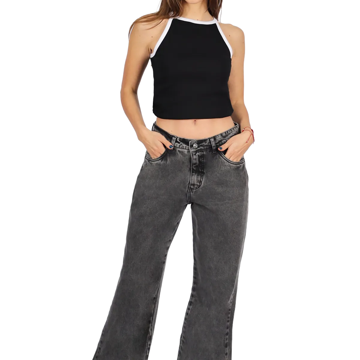 DIVINO JEANS - Jeans Bianca IV Gris Divino Jeans