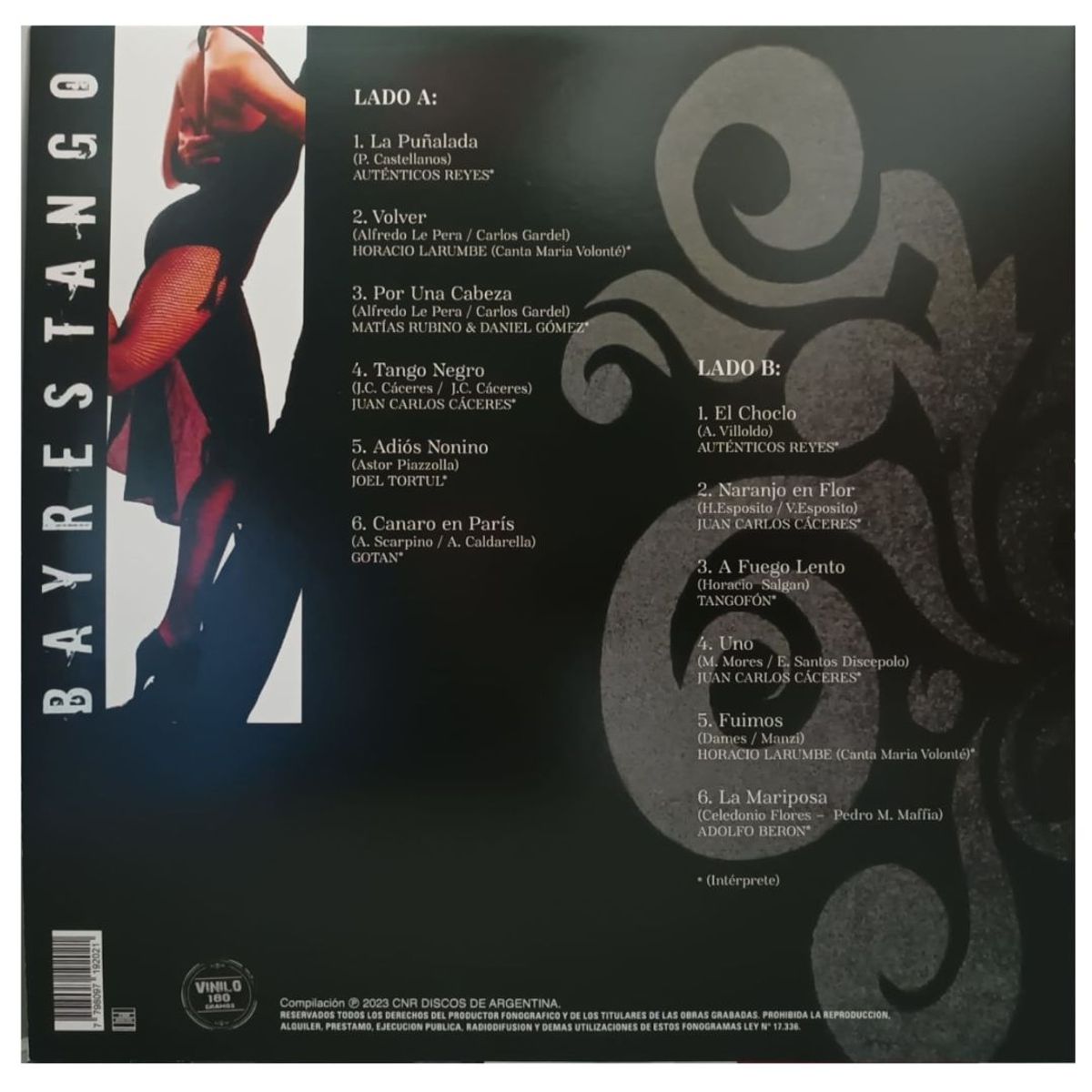 GENERICO - BAYRES TANGO - 12 ESSENTIAL TANGOS / VINILO