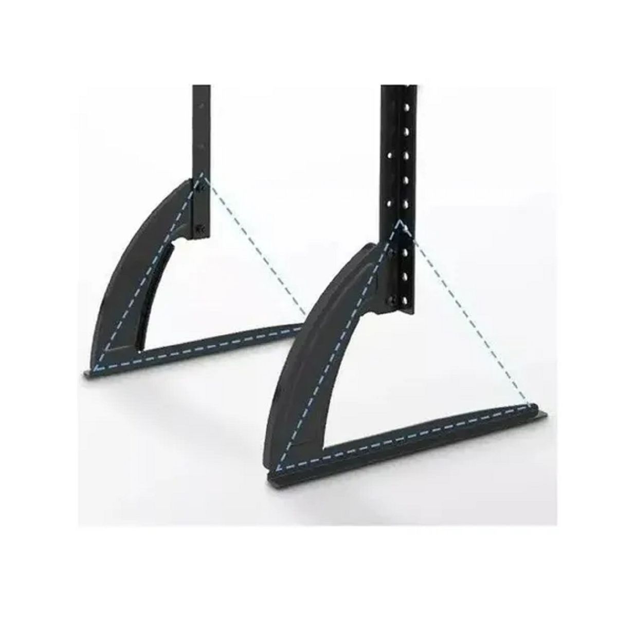 GENERICO - Soporte Base Tv Sobre Mesa Universal De 37 A 75 PuLG Color Negro