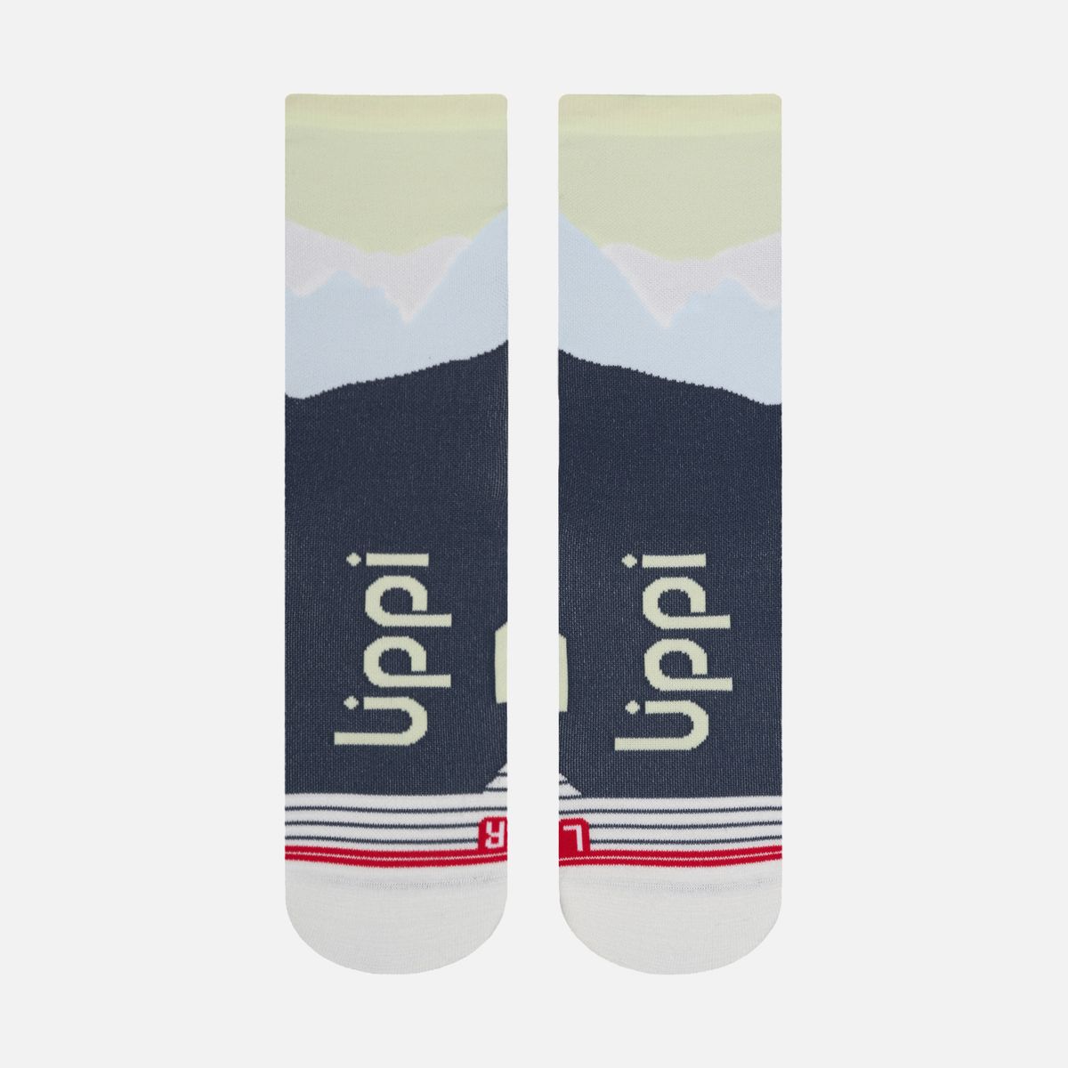 LIPPI - Calcetines Mujer Andes Run Socks Mid Azul Marino Lippi