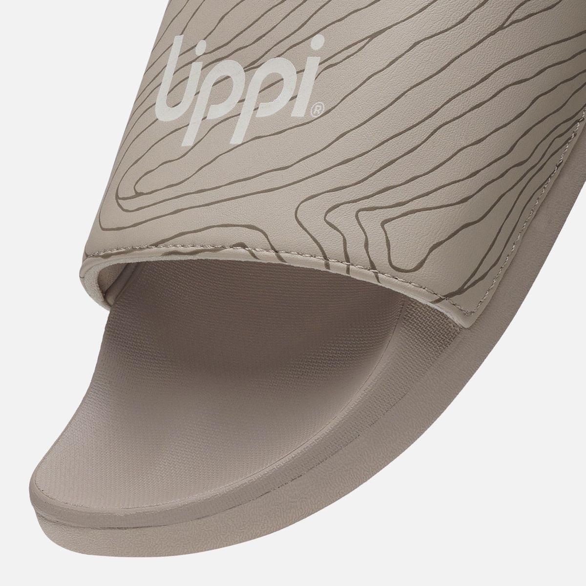 LIPPI - Sandalia Mujer Insigne Slide Print Beige Lippi