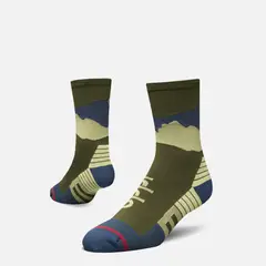 LIPPI - Calcetines Hombre Andes Run Socks Mid Verde Musgo