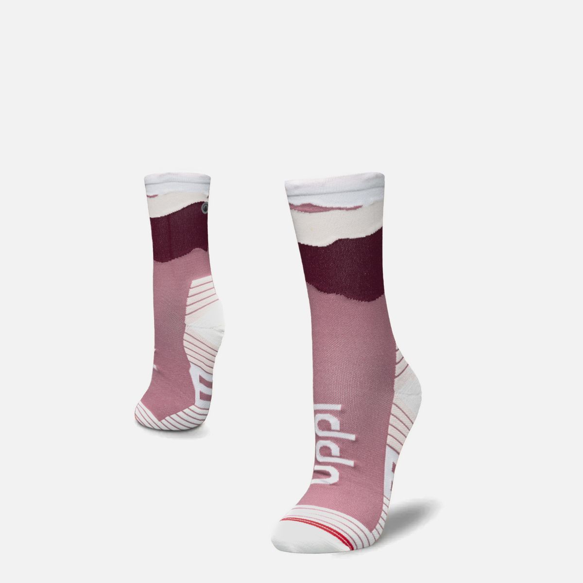 LIPPI - Calcetines Mujer Andes Run Socks Mid Rosa Oscuro Lippi