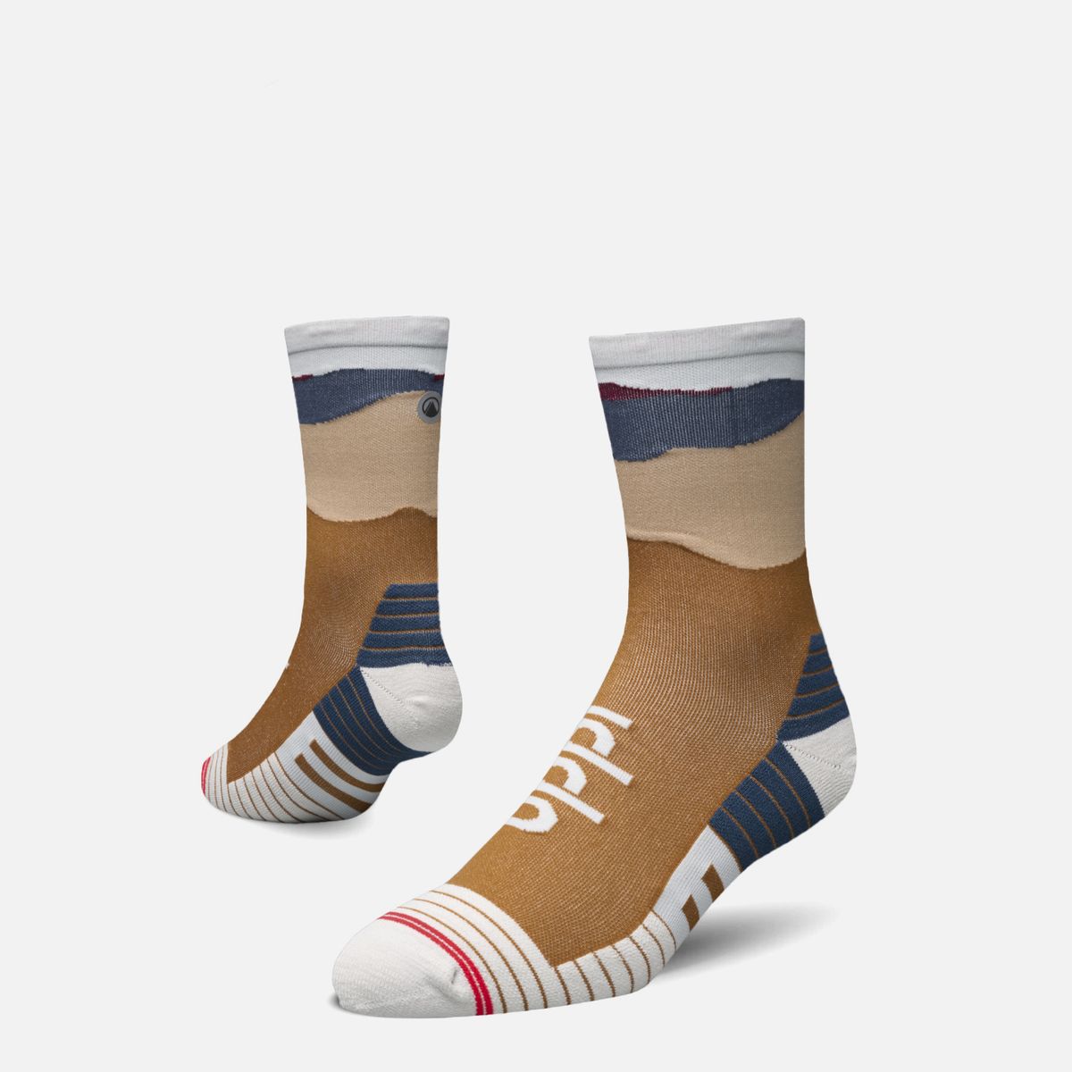 LIPPI - Calcetines Hombre Andes Run Socks Mid Gris Claro Lippi