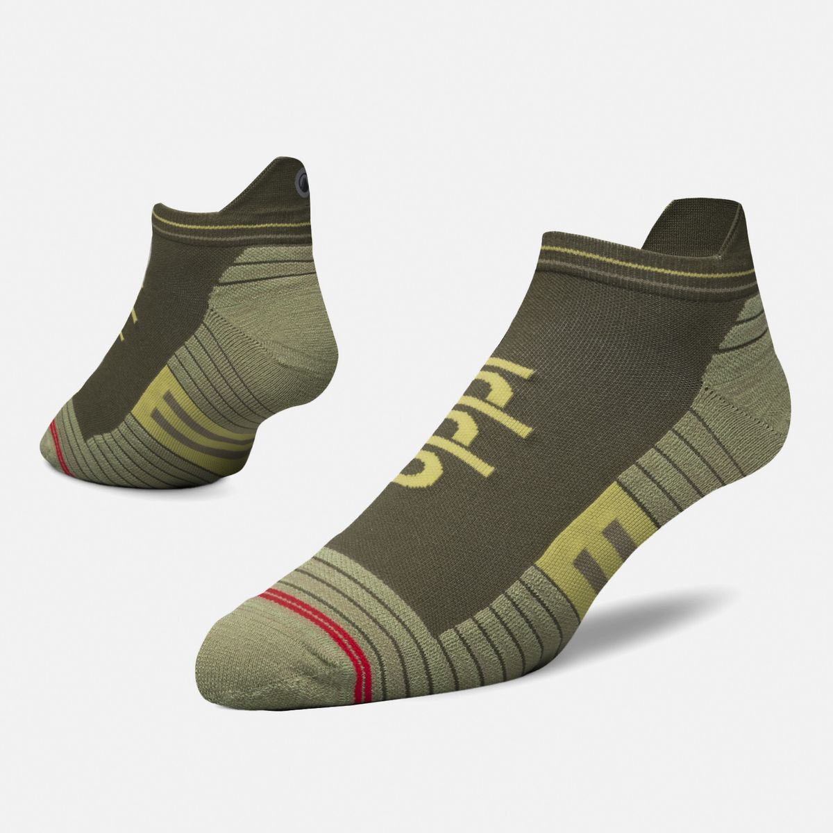 LIPPI - Calcetines Hombre Andes Run Socks Verde Musgo Lippi