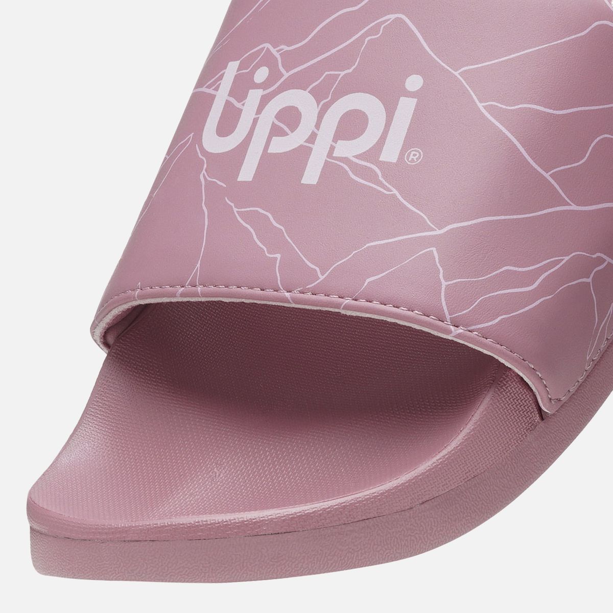 LIPPI - Sandalia Mujer Insigne Slide Print Rosa Oscuro Lippi