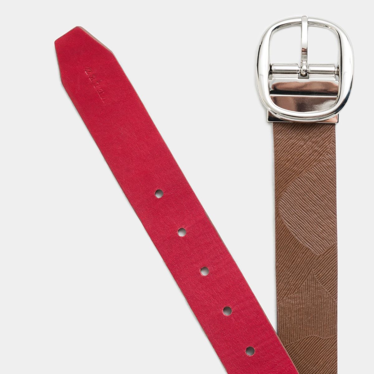 VELEZ - Vélez Cinturón Reversible Bee Cuero Mujer Hexagonal Miel