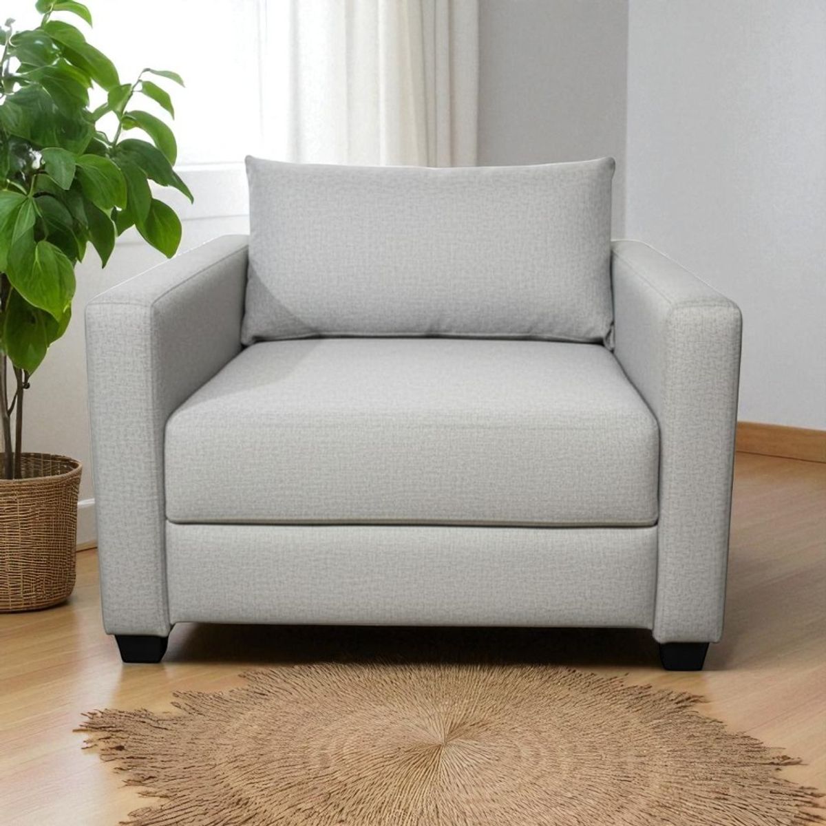 DISEÑOS VALESTRINI - POLTRONA MULTIFUNCIONAL UN CUERPO EN LINO.