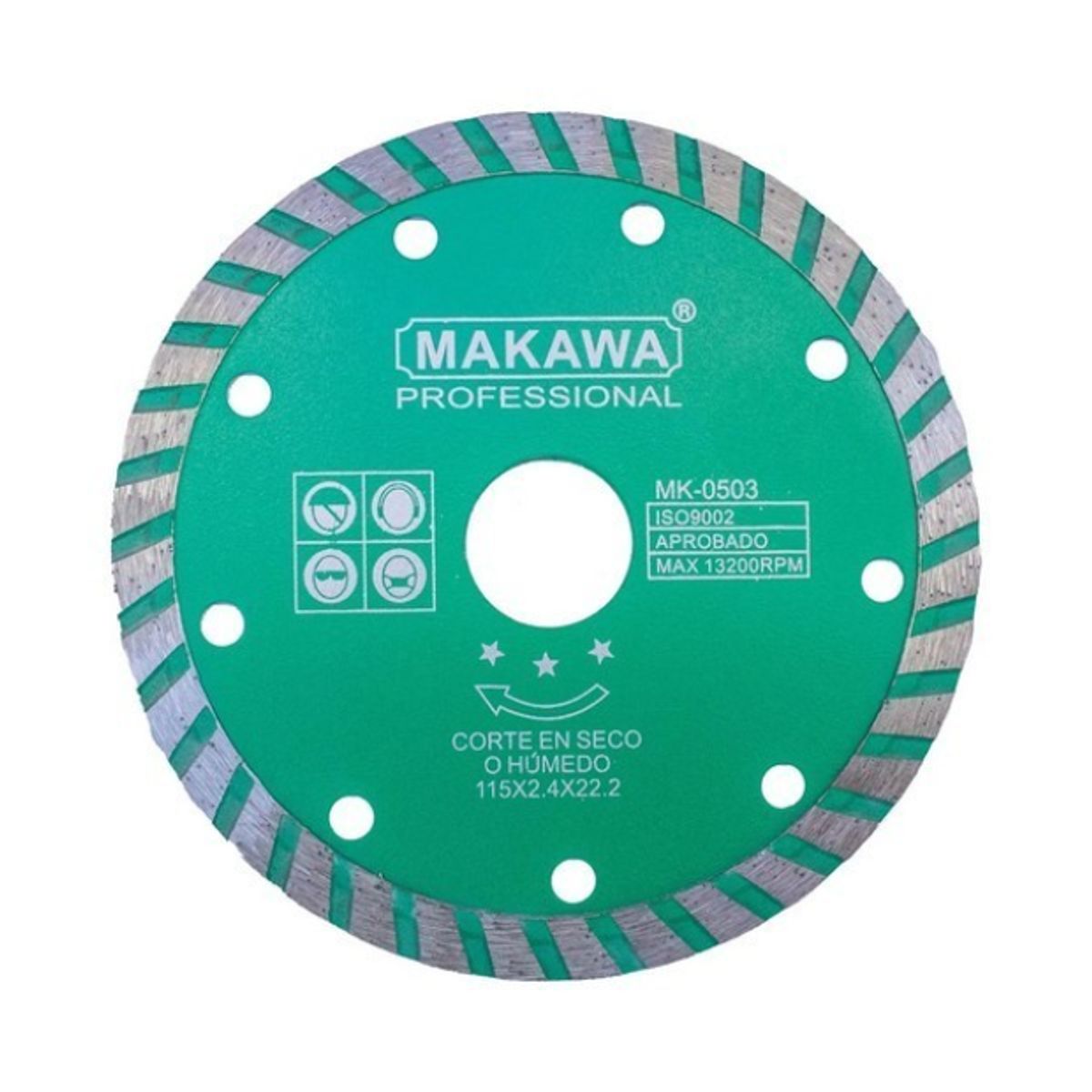 MAKAWA - DISCO DIAMANTADO 115MM TURBO MAKAWA