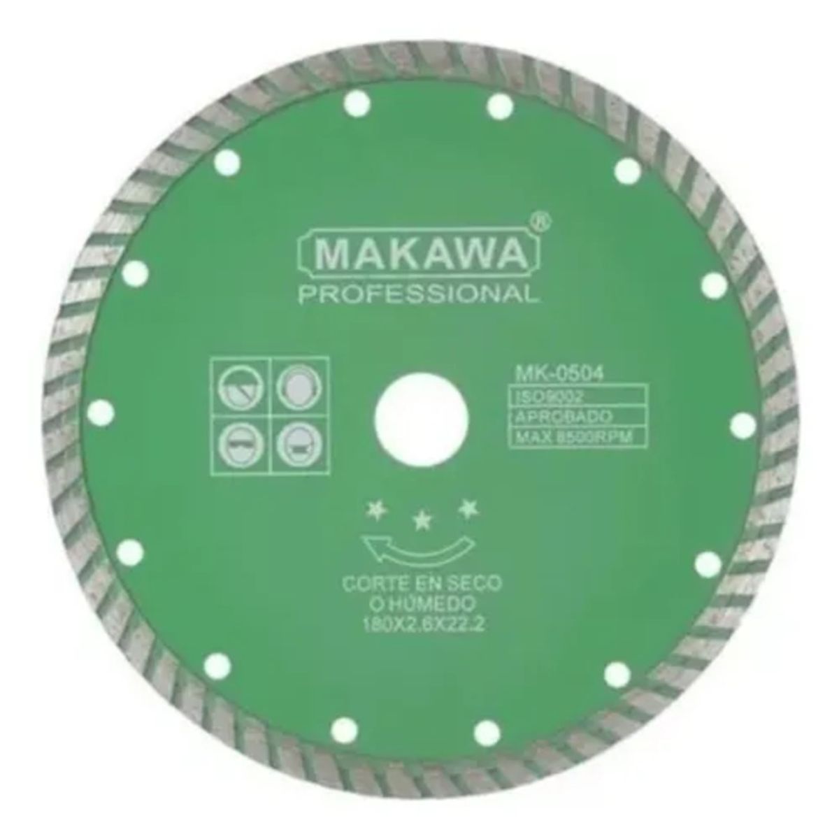 MAKAWA - DISCO DIAMANTADO 180MM ULTRA FINO MAKAWA