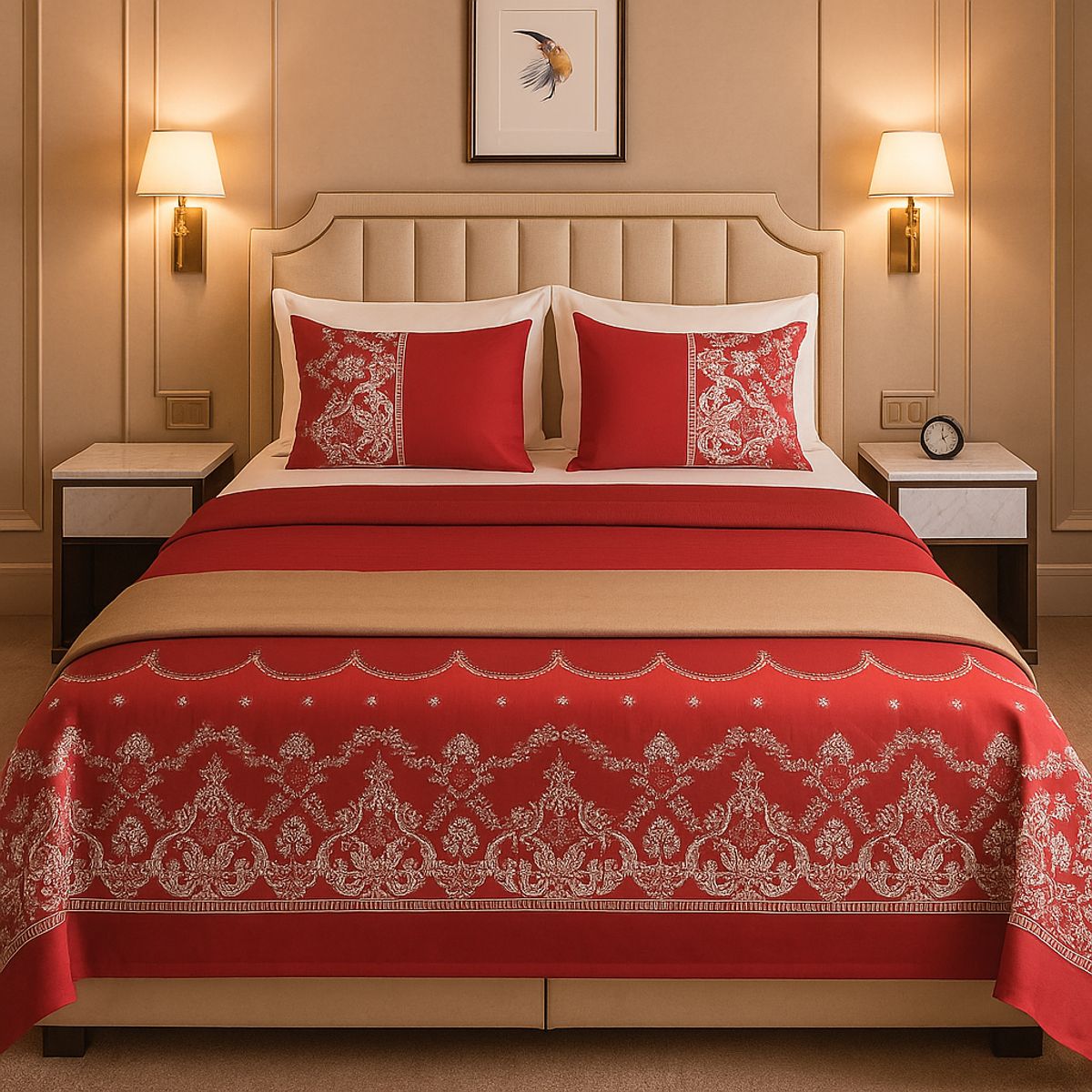 ARMONIA - estilo 777 sábanas 144 hilos 2 Plazas clásicas