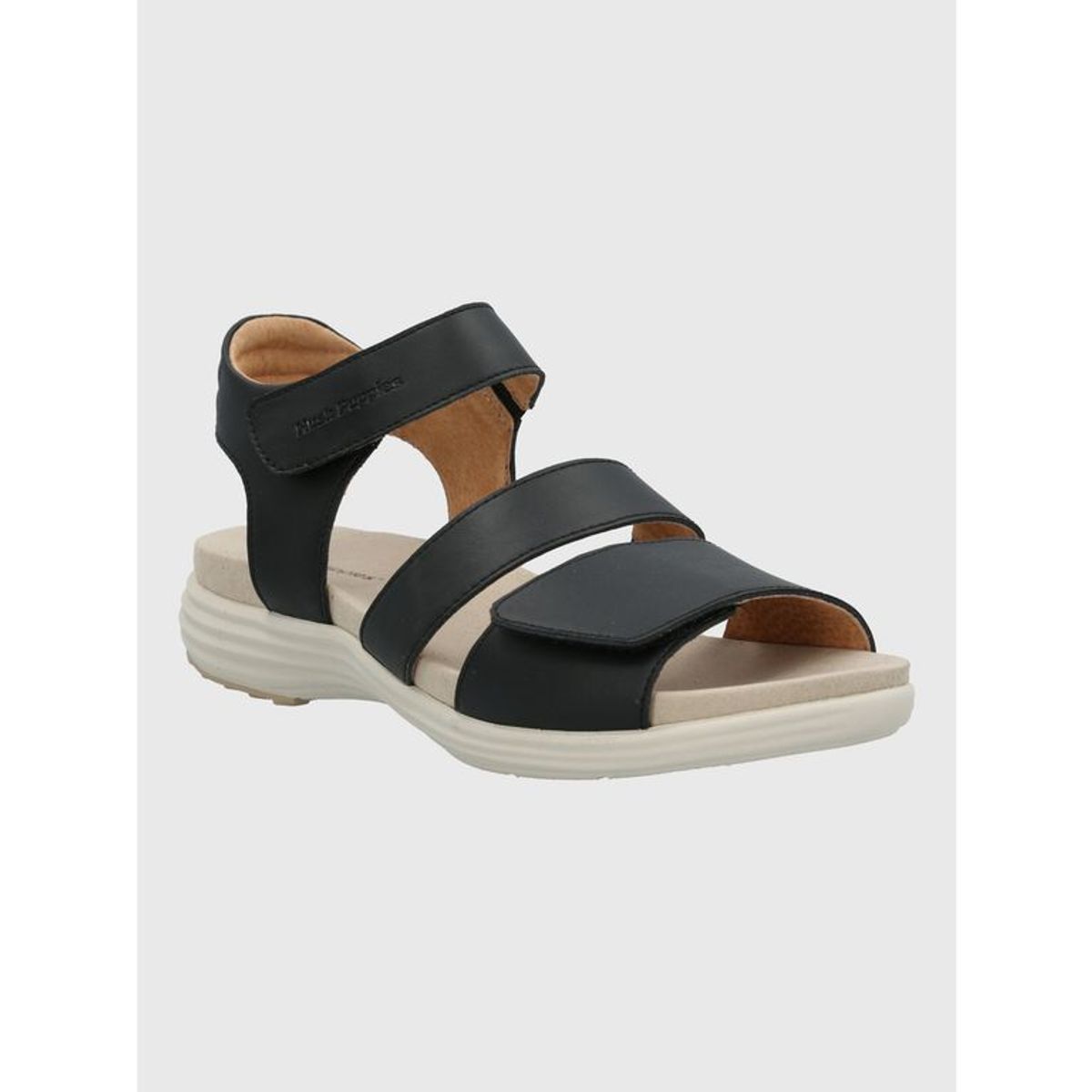 HUSH PUPPIES - Sandalia Cuero Mujer Lorry Multi Negra HUSH PUPPIES