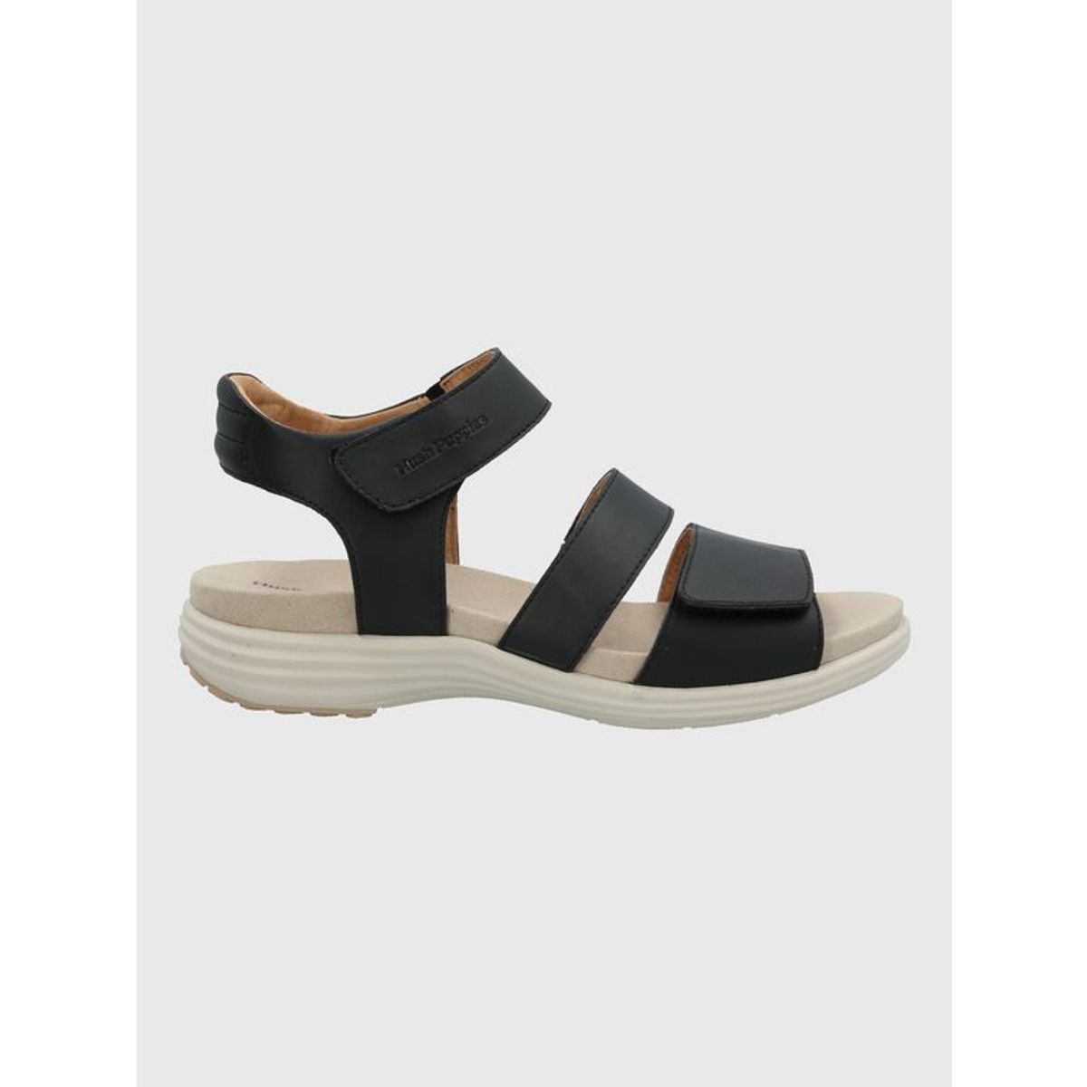 HUSH PUPPIES - Sandalia Cuero Mujer Lorry Multi Negra HUSH PUPPIES