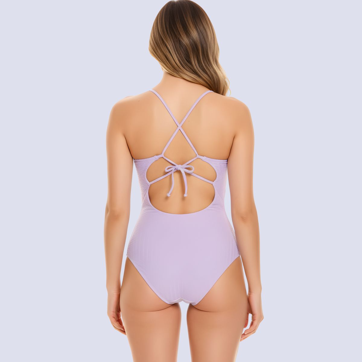 CHAMELA - TRAJE DE BAÑO MUJER LILA CON CONTROL DE ABDOMEN 99315