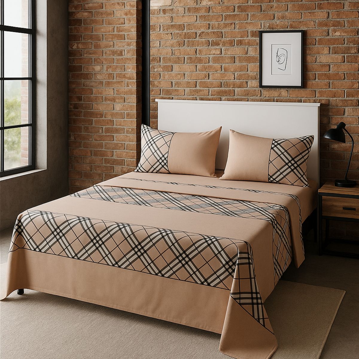 ARMONIA - diseño 770 sábanas 144 hilos 2 Plazas clásicas