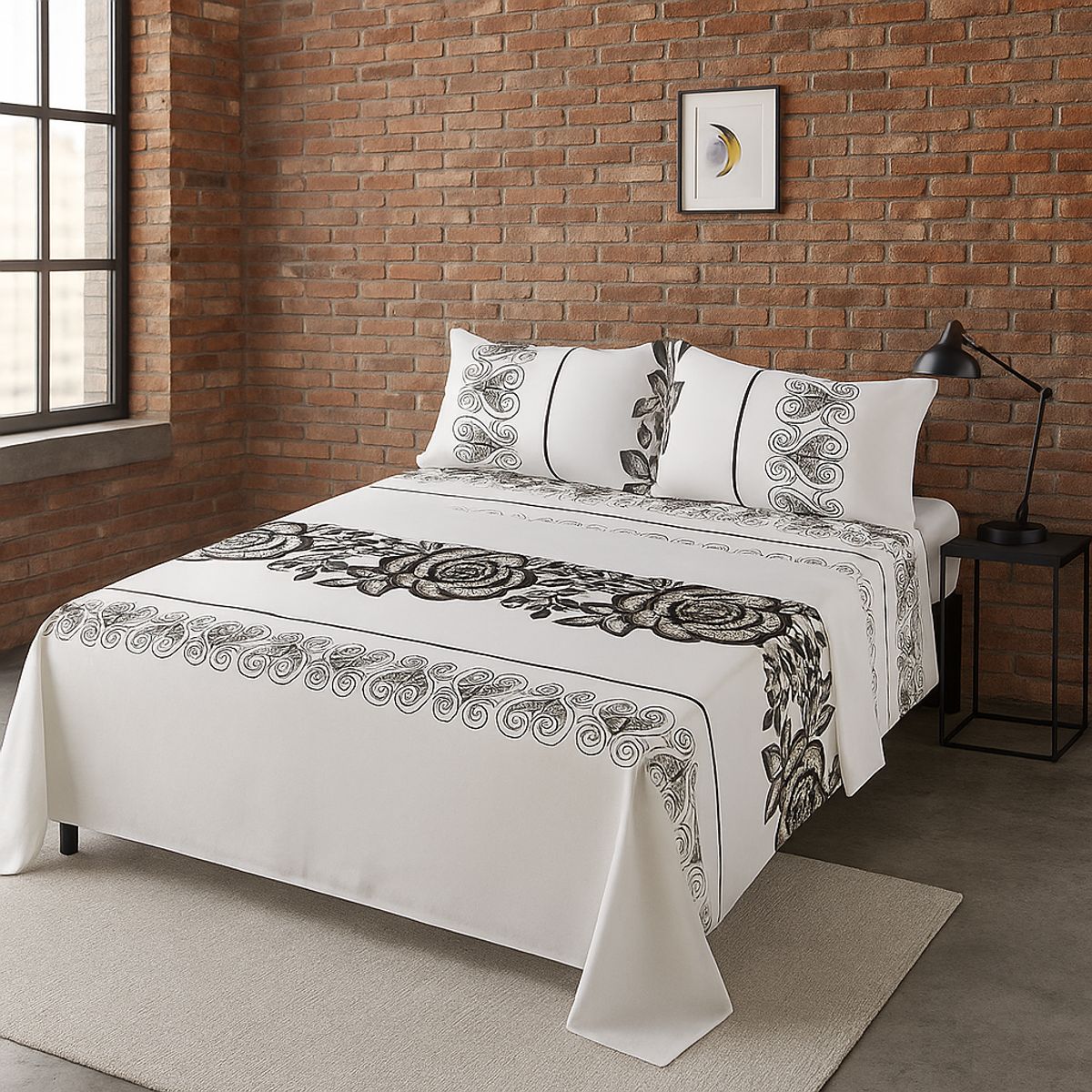 ARMONIA - estilo 767 sábanas 2 Plazas 144 hilos clásicas