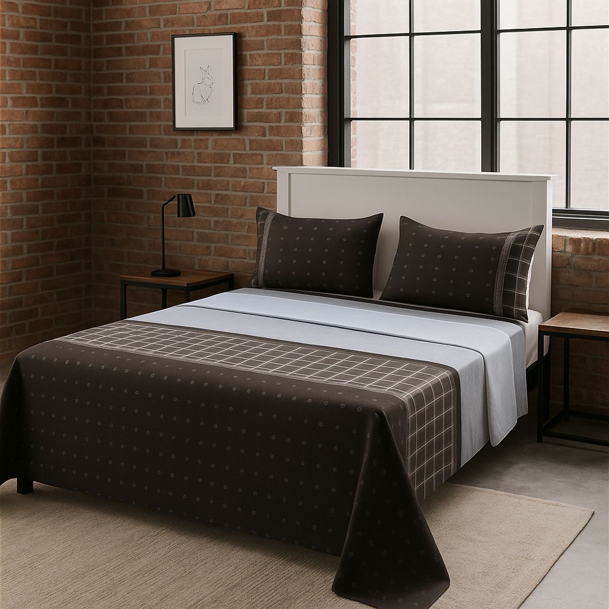 ARMONIA - estilo 762 sábanas 144 hilos 2 Plazas clásicas