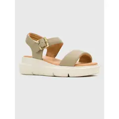 HUSH PUPPIES - Sandalia Cuero Mujer Uplift Strap Verde
