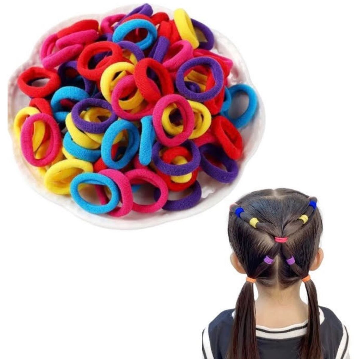 GENERICO - Set De 12 Colets De Varios Colores Niñas Varios