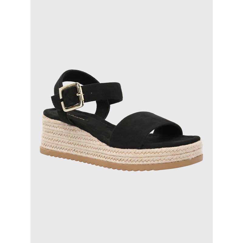 HUSH PUPPIES - Sandalia Cuero Mujer Lili Negra HUSH PUPPIES
