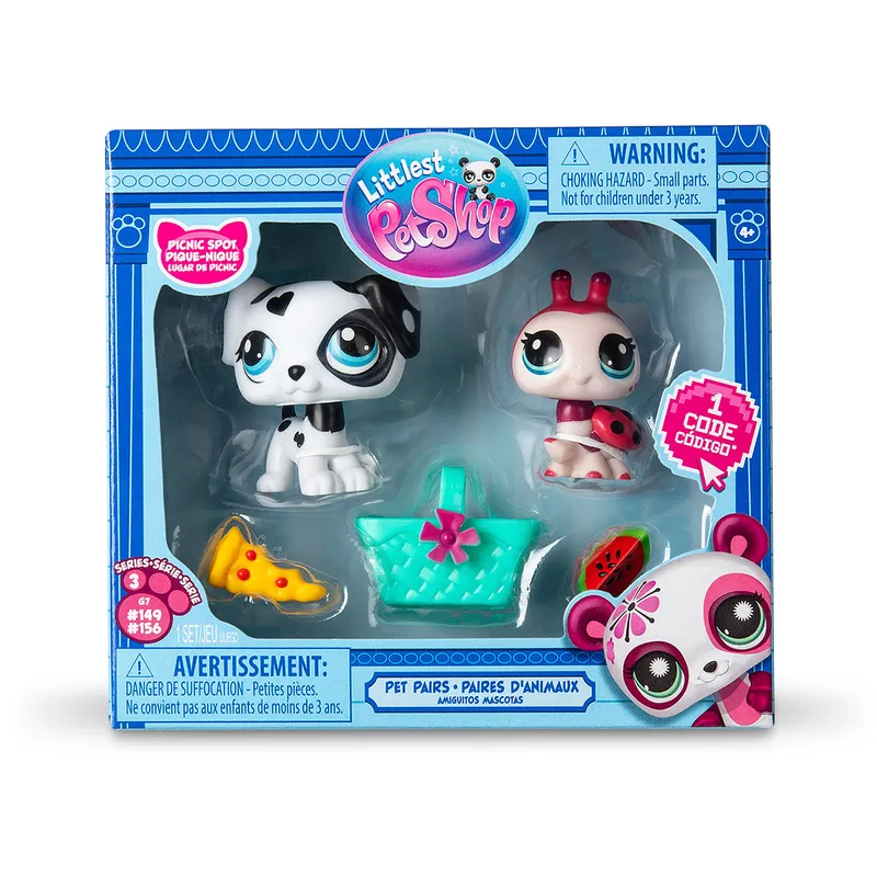 LITTLEST PET SHOP - Juguetes Littlest Pet Shop Pet 2 Pack Wave 3 Picnic Spot